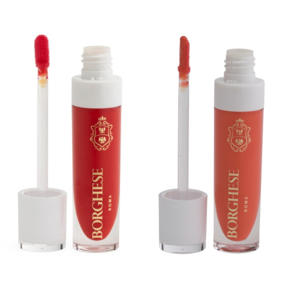 1 set of 2 Borghese Shine Infusion luxe lip glosses